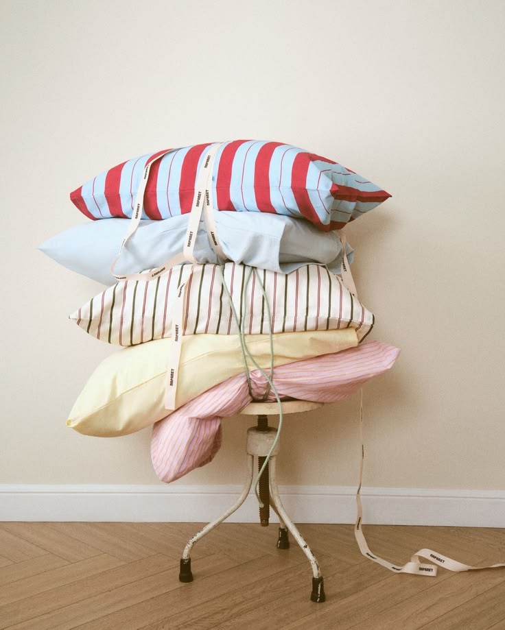 Soft accent pillows styled in a relaxed interior