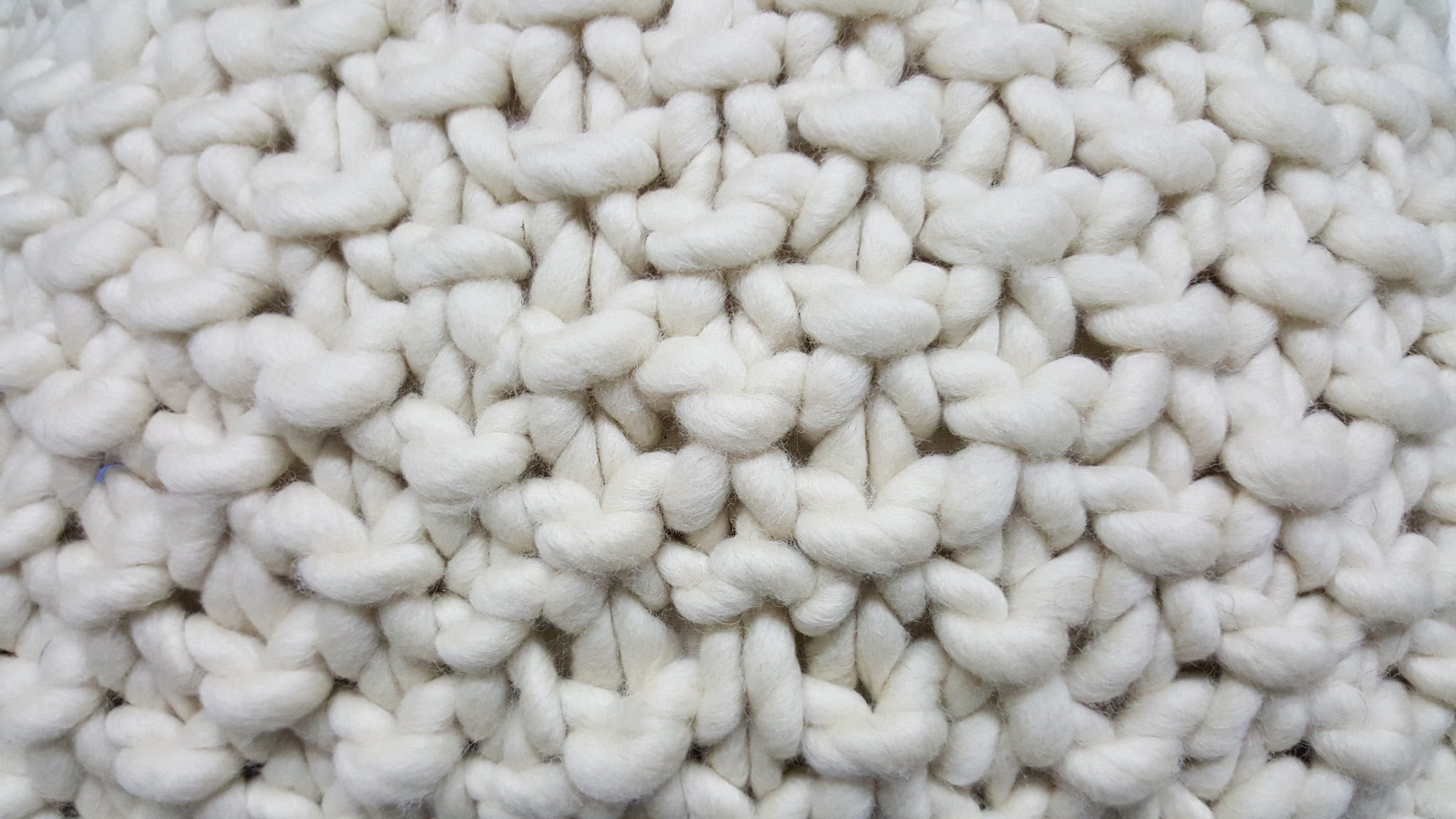 Chunky Wool Textured Throw Pillow