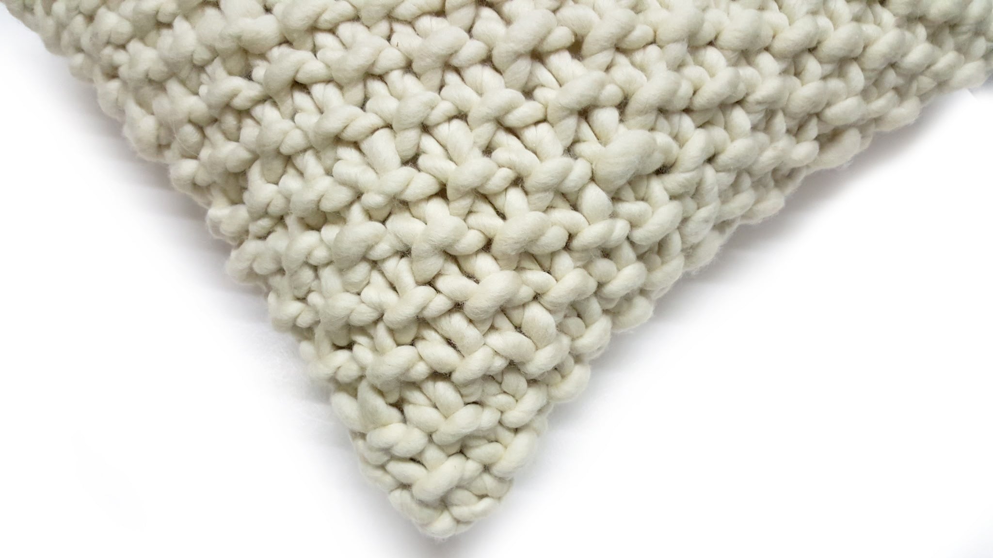 Chunky Wool Textured Throw Pillow - Image 2