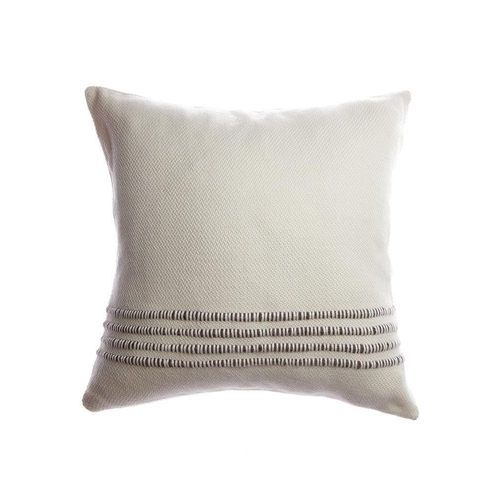 Merino Wool Striped Throw Pillow - Image 10