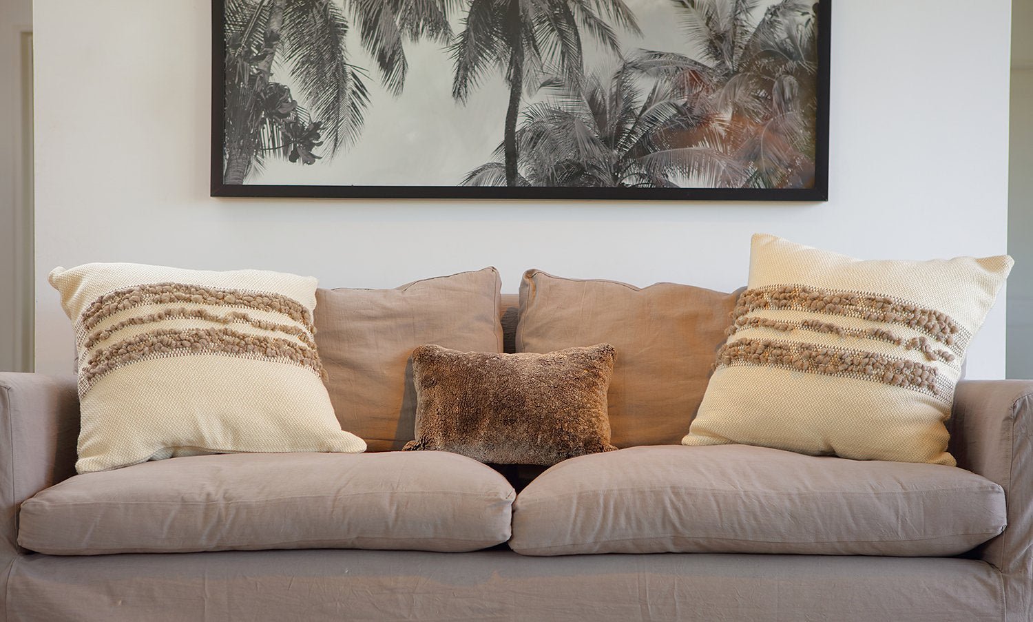 Bubble Textured Merino Wool Boho Pillow - Image 2