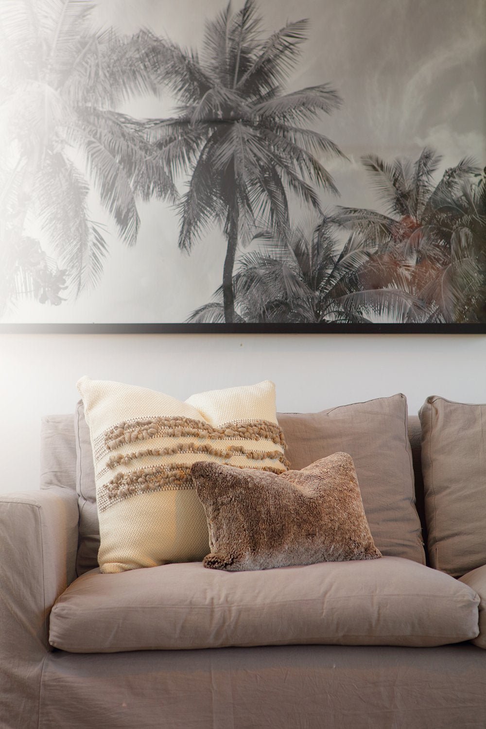 Bubble Textured Merino Wool Boho Pillow