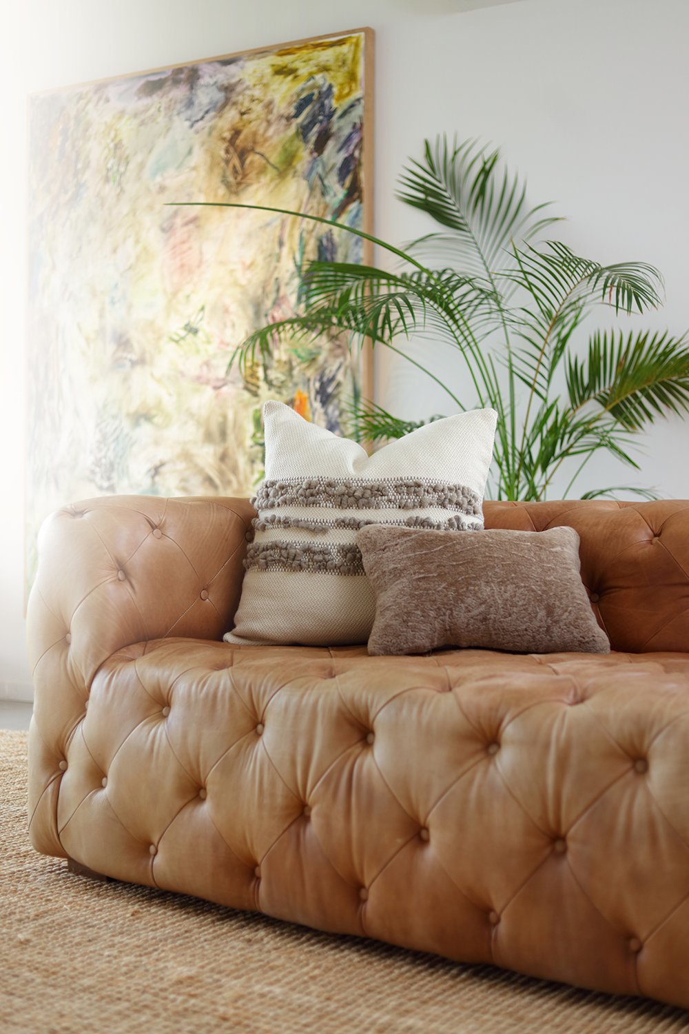 Bubble Textured Merino Wool Boho Pillow - Image 11