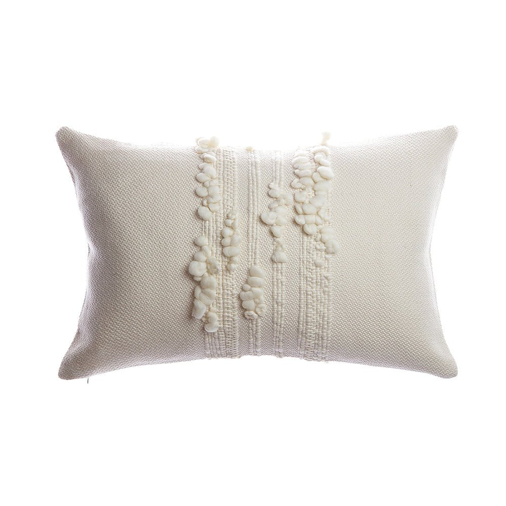 Bubble Textured Merino Wool Boho Pillow - Image 3