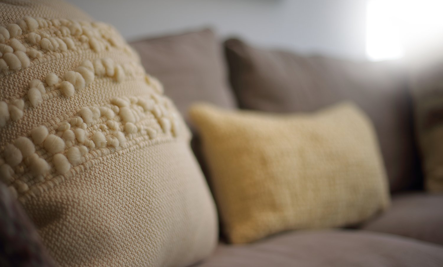 Bubble Textured Merino Wool Boho Pillow - Image 5
