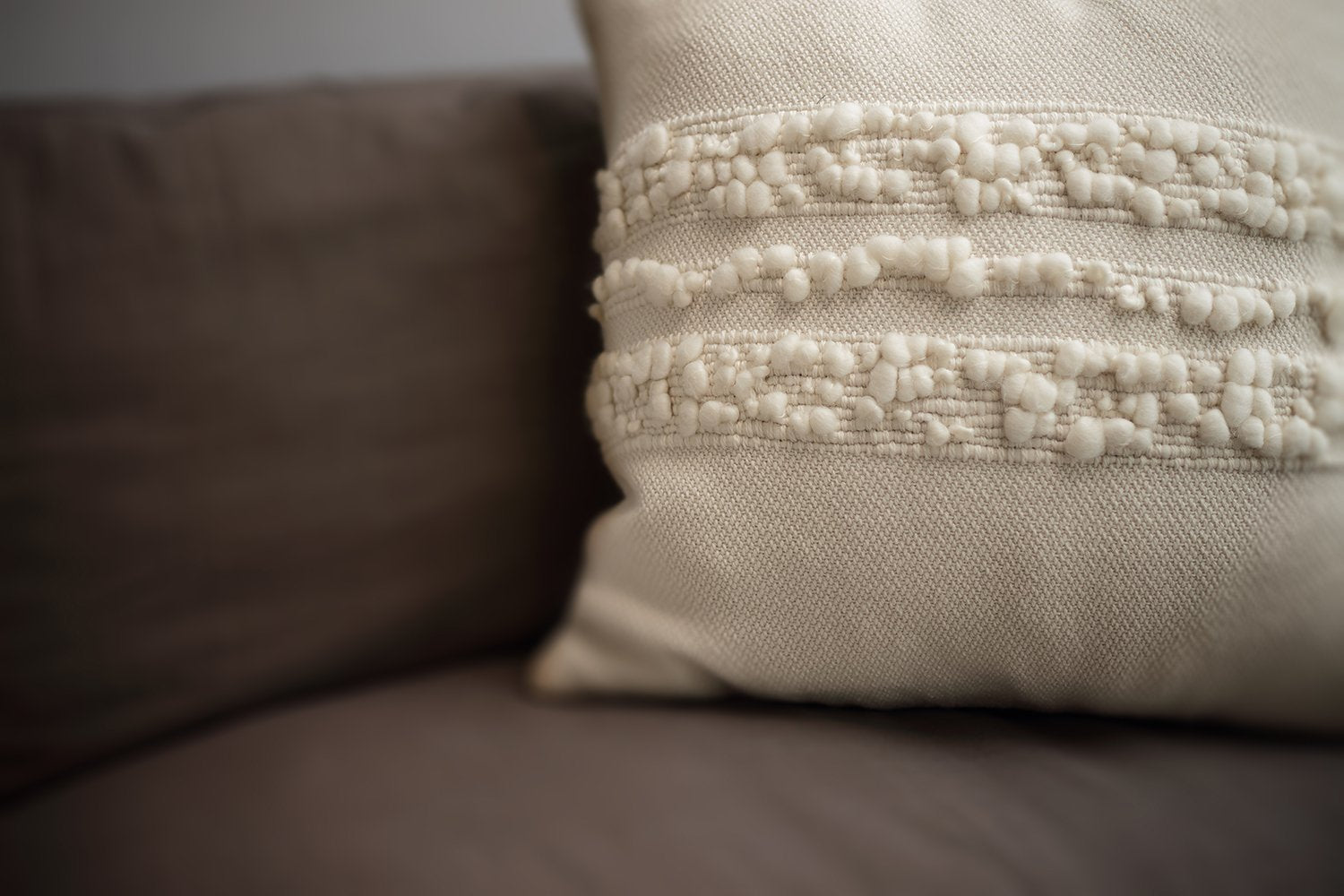Bubble Textured Merino Wool Boho Pillow - Image 6