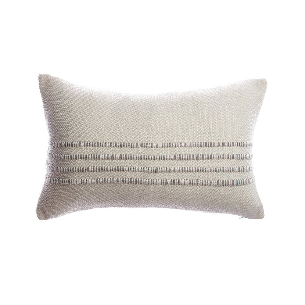 Merino Wool Striped Throw Pillow - Image 4