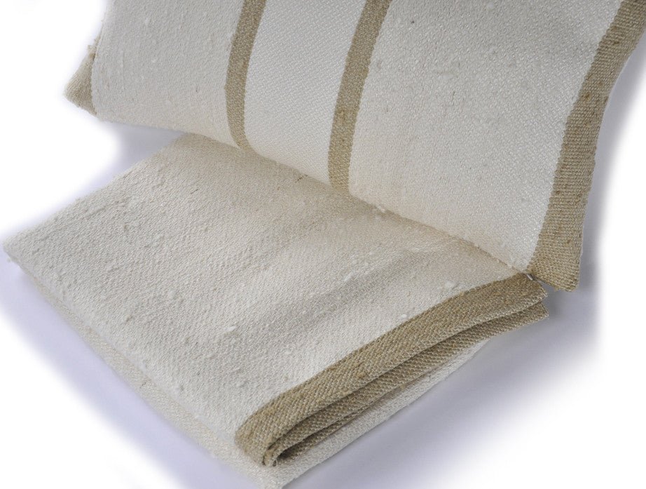Natural Striped Linen Pillow - Image 2